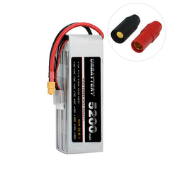 5200mAh 2S 7.4V LiPo Battery – Supersport Pro, 35C/50C/75C/100C High-Discharge for 1/10 RC Cars & Planes (JST-XH Balance)