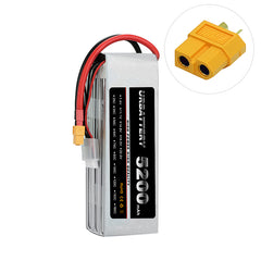 5200mAh 2S 7.4V LiPo Battery – Supersport Pro, 35C/50C/75C/100C High-Discharge for 1/10 RC Cars & Planes (JST-XH Balance)