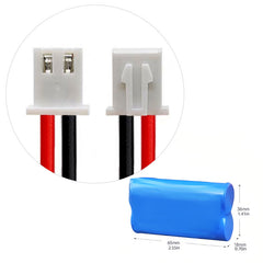 3.7V 18650 Lithium Battery Pack 3000 ~ 6400MAH - 2P
