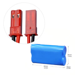 3.7V 18650 Lithium Battery Pack 3000 ~ 6400MAH - 2P