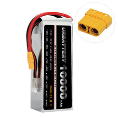 10,000mAh 22.2V 6S 60C LiPo Battery Pack with EC5 Connector - Extreme Power Series