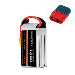 14.8V 4S 1350mAh 100C High-Discharge LiPo Battery (XT60) — Pro Power Pack for FPV Racing & Freestyle Quads