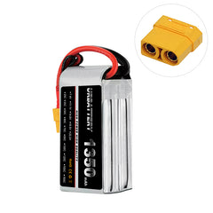 14.8V 4S 1350mAh 100C High-Discharge LiPo Battery (XT60) — Pro Power Pack for FPV Racing & Freestyle Quads