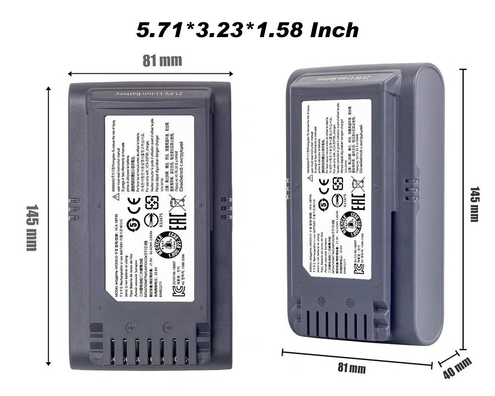 Replacement Battery for Samsung Jet 60/65/70/75/90 Series Cordless Stick Vacuums, Compatible with VCA-SBT90EB VCA-SBTA60 VCA-SBT90 0300, 21.6V 4.0Ah High-Capacity Lithium Battery