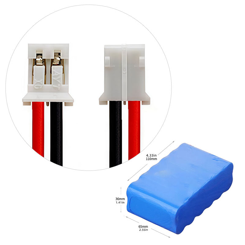 High-Capacity 14.8V 18650 Pack (4S3P), 4.5–9Ah Rechargeable Battery