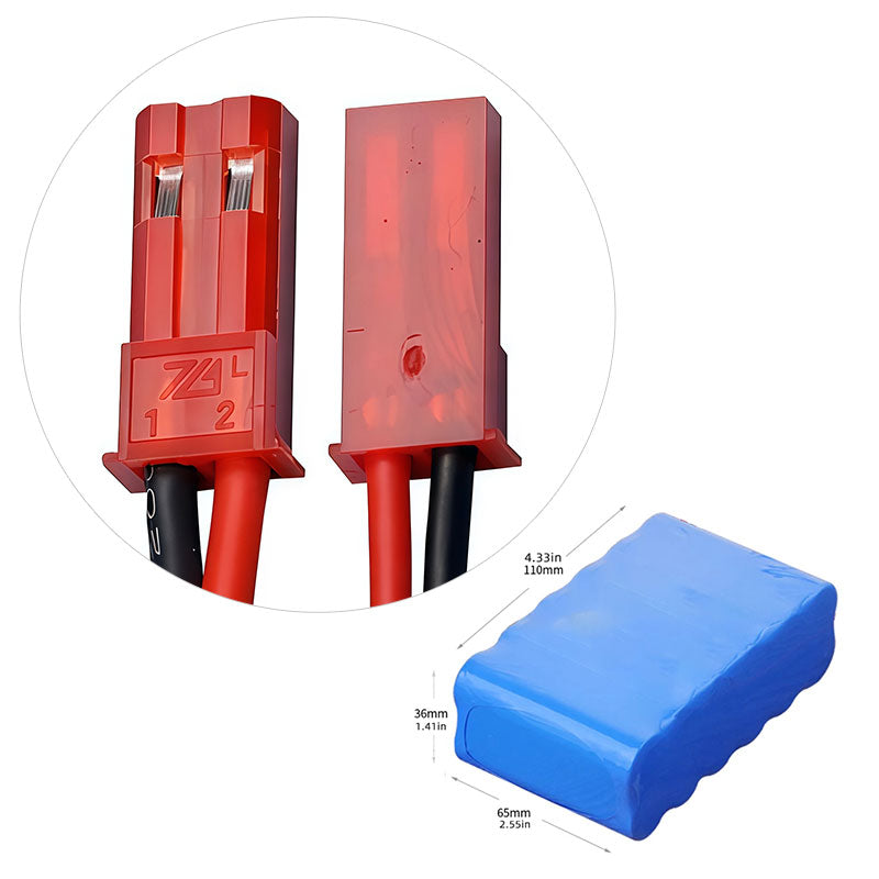 High-Capacity 14.8V 18650 Pack (4S3P), 4.5–9Ah Rechargeable Battery