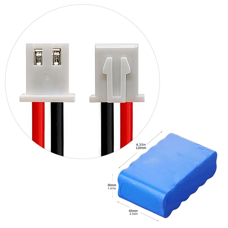 High-Capacity 14.8V 18650 Pack (4S3P), 4.5–9Ah Rechargeable Battery