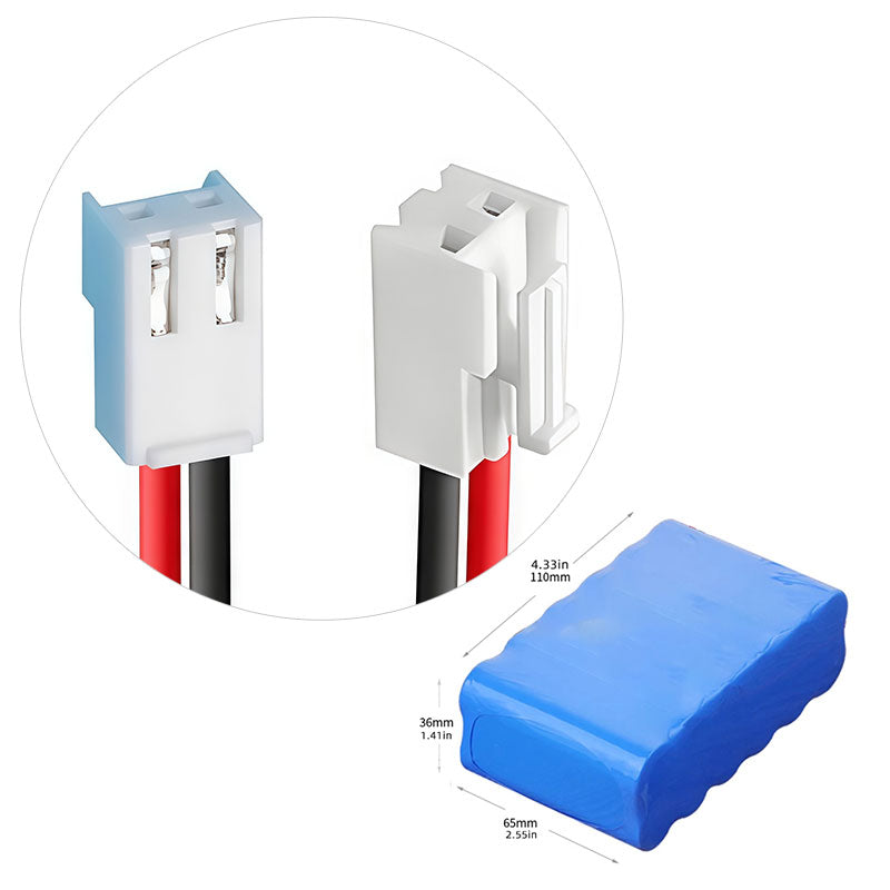 High-Capacity 14.8V 18650 Pack (4S3P), 4.5–9Ah Rechargeable Battery