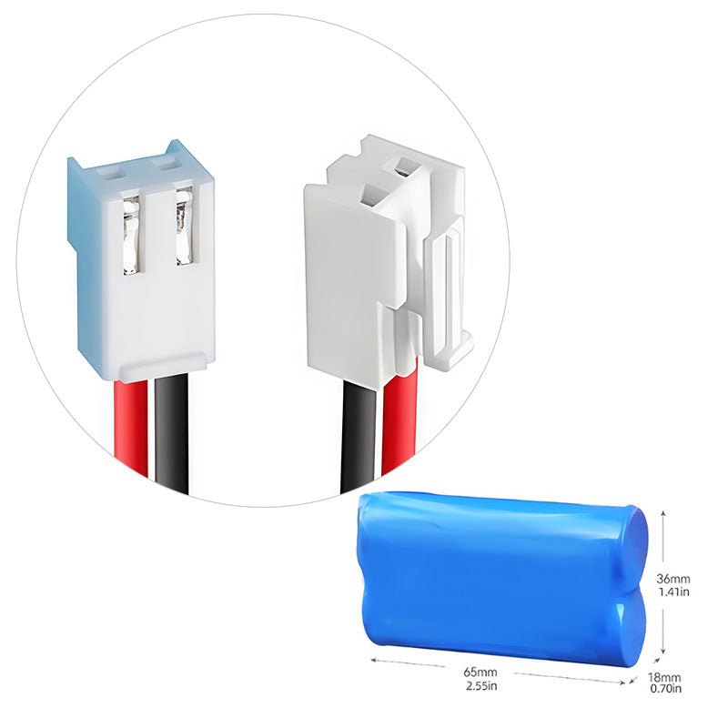 3.7V 18650 Lithium Battery Pack 3000 ~ 6400MAH - 2P