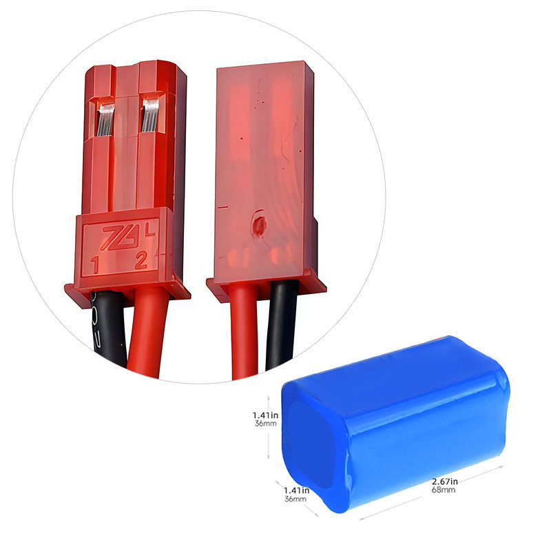Rechargeable 14.8V 18650 Li-ion Battery Pack (4S1P, 2600–3200mAh) with Built-in PCM Protection, Multiple Connector Options