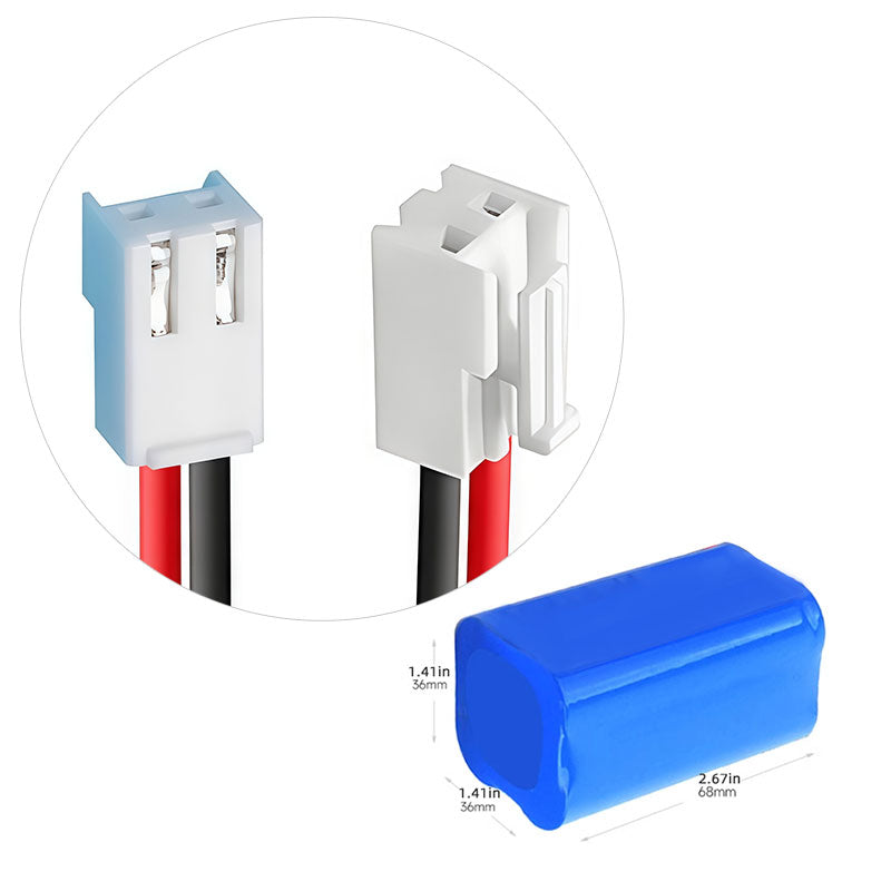 Rechargeable 14.8V 18650 Li-ion Battery Pack (4S1P, 2600–3200mAh) with Built-in PCM Protection, Multiple Connector Options
