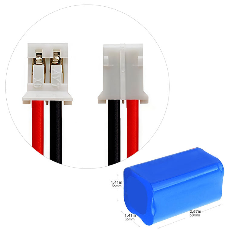 Rechargeable 14.8V 18650 Li-ion Battery Pack (4S1P, 2600–3200mAh) with Built-in PCM Protection, Multiple Connector Options