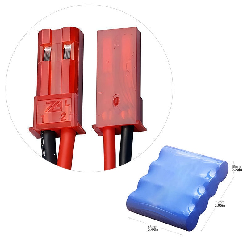 Rechargeable 14.8V 18650 Li-ion Battery Pack (4S1P, 2600–3200mAh) with Built-in PCM Protection, Multiple Connector Options