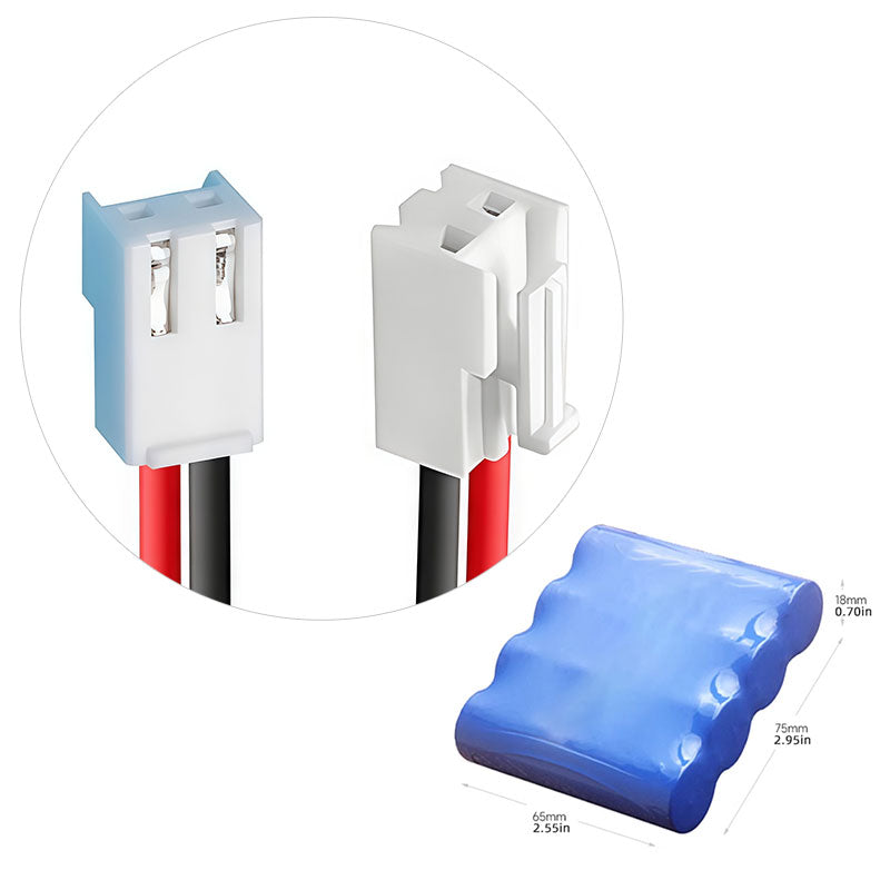 Rechargeable 14.8V 18650 Li-ion Battery Pack (4S1P, 2600–3200mAh) with Built-in PCM Protection, Multiple Connector Options