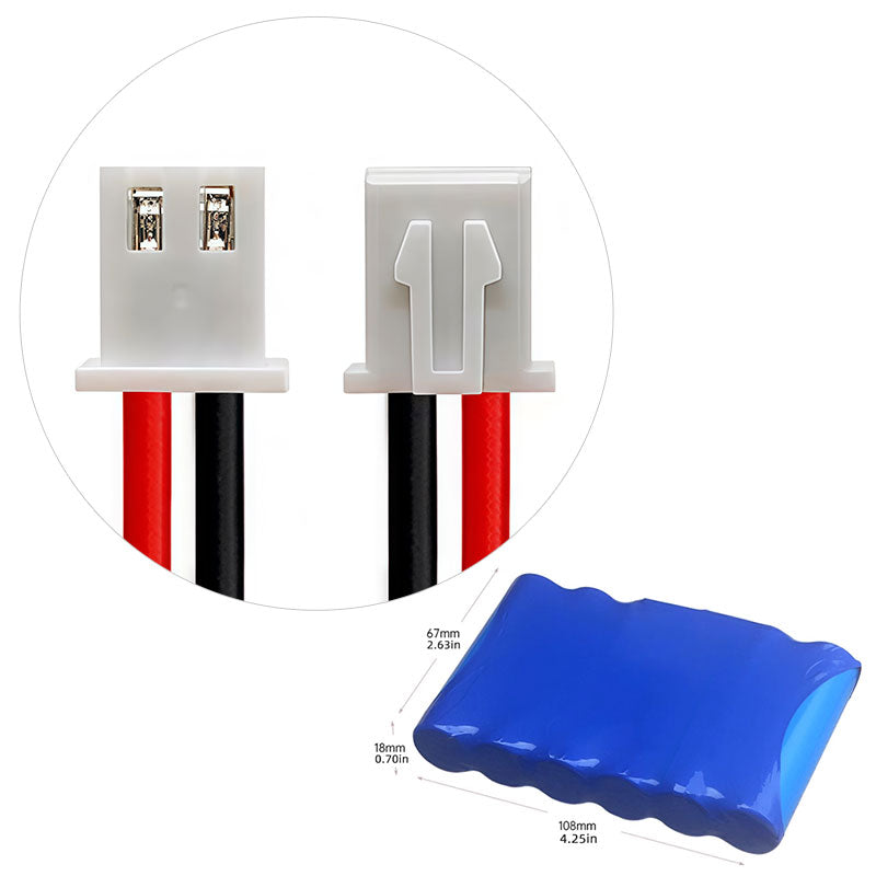 11.1V 18650 3S2P 6400Mah 18650 Lithium Ion Li-ion Rechargeable Battery pack