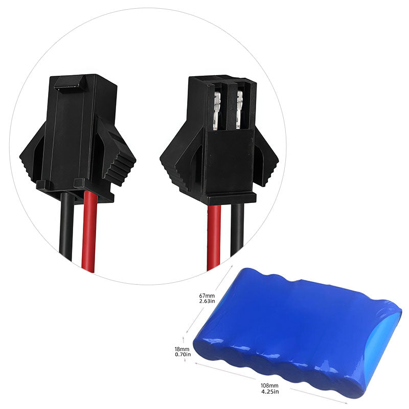 11.1V 18650 3S2P 6400Mah 18650 Lithium Ion Li-ion Rechargeable Battery pack