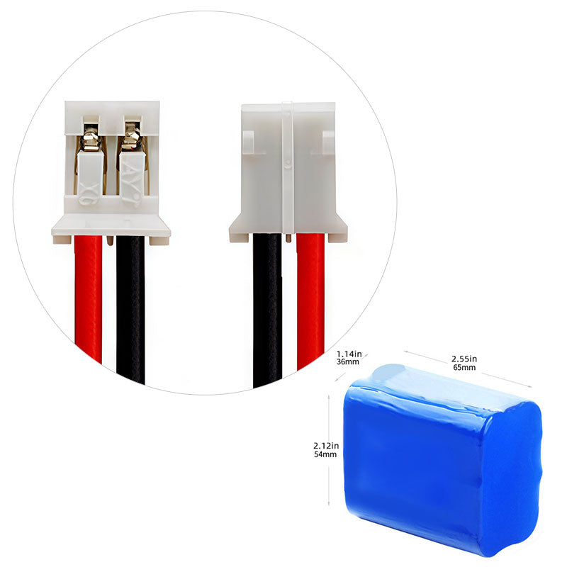 11.1V 18650 3S2P 6400Mah 18650 Lithium Ion Li-ion Rechargeable Battery pack