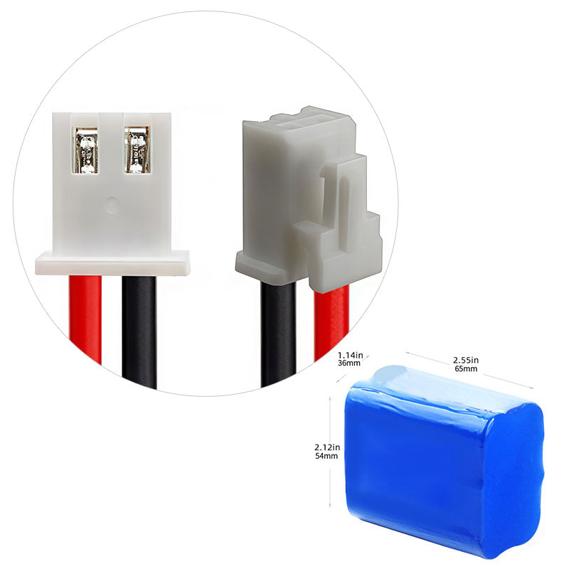 11.1V 18650 3S2P 6400Mah 18650 Lithium Ion Li-ion Rechargeable Battery pack