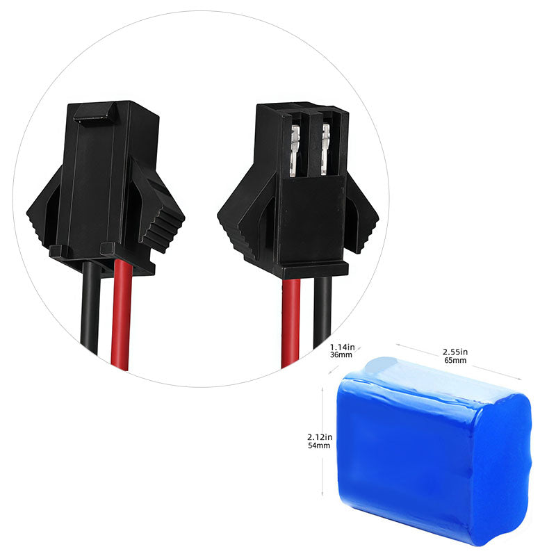 11.1V 18650 3S2P 6400Mah 18650 Lithium Ion Li-ion Rechargeable Battery pack