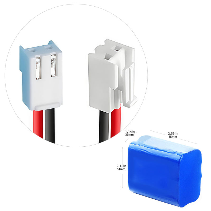 11.1V 18650 3S2P 6400Mah 18650 Lithium Ion Li-ion Rechargeable Battery pack