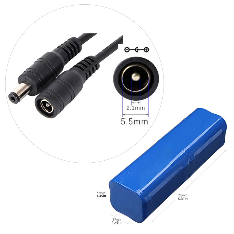 4S2P 18650 Li-ion Battery Pack 14.8V, 3000–6400mAh, Integrated PCM, Custom Cable & Connector Options