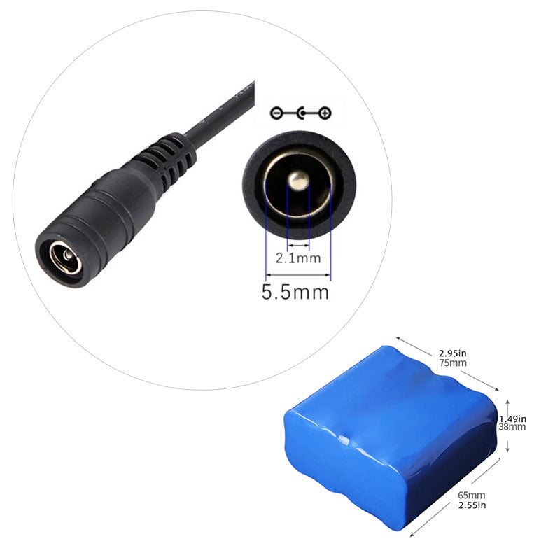 4S2P 18650 Li-ion Battery Pack 14.8V, 3000–6400mAh, Integrated PCM, Custom Cable & Connector Options
