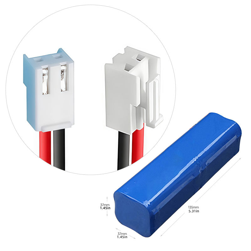 4S2P 18650 Li-ion Battery Pack 14.8V, 3000–6400mAh, Integrated PCM, Custom Cable & Connector Options