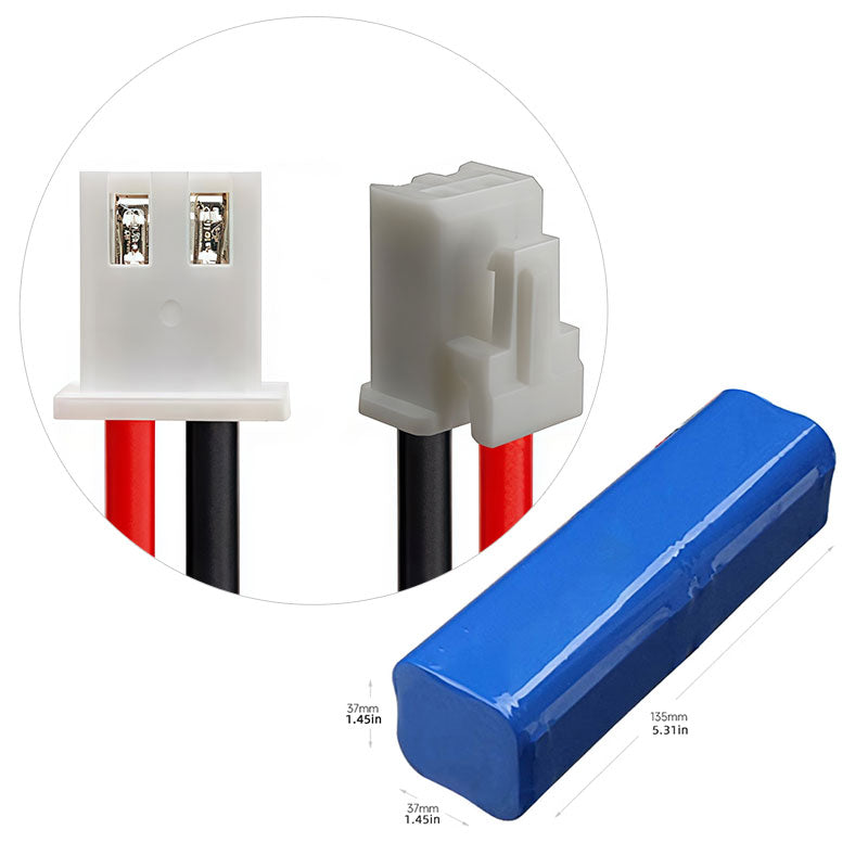 4S2P 18650 Li-ion Battery Pack 14.8V, 3000–6400mAh, Integrated PCM, Custom Cable & Connector Options