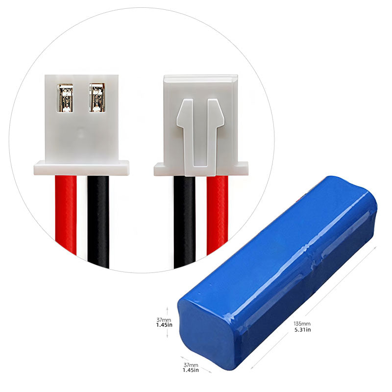 4S2P 18650 Li-ion Battery Pack 14.8V, 3000–6400mAh, Integrated PCM, Custom Cable & Connector Options