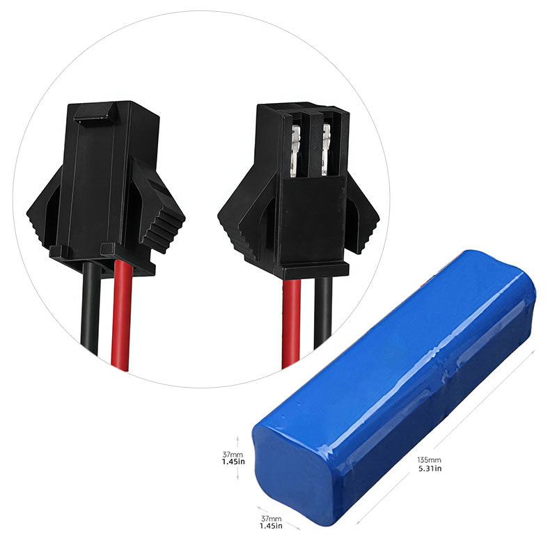 4S2P 18650 Li-ion Battery Pack 14.8V, 3000–6400mAh, Integrated PCM, Custom Cable & Connector Options