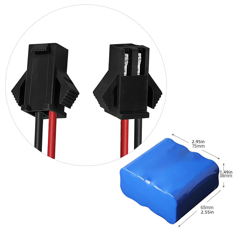 4S2P 18650 Li-ion Battery Pack 14.8V, 3000–6400mAh, Integrated PCM, Custom Cable & Connector Options