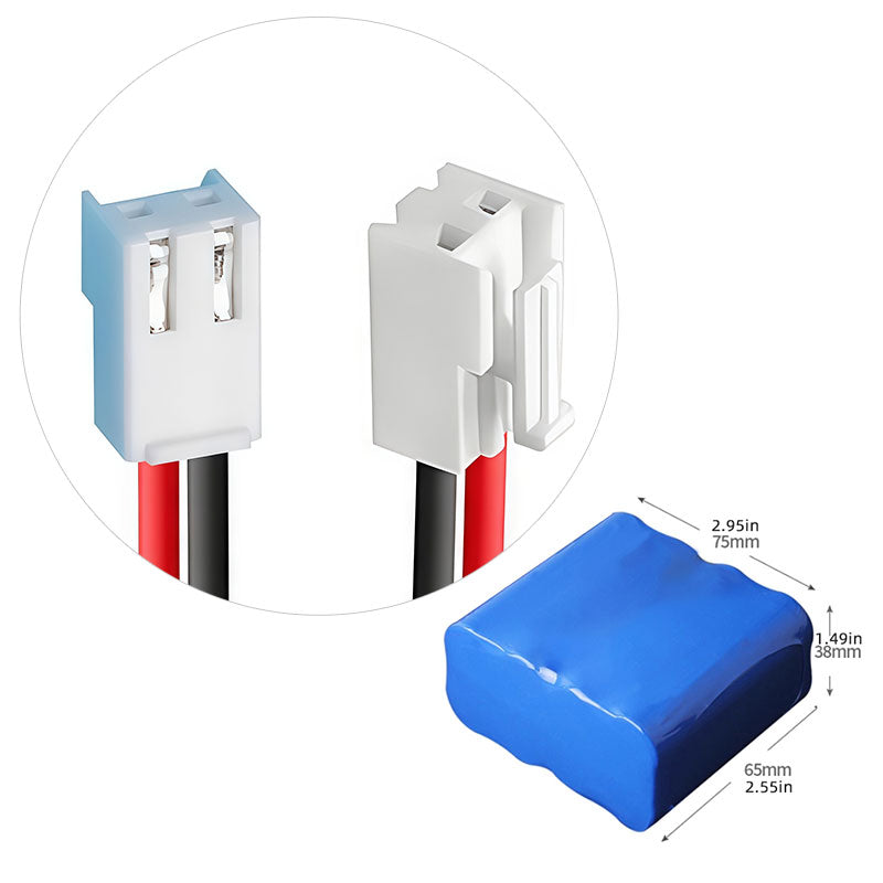 4S2P 18650 Li-ion Battery Pack 14.8V, 3000–6400mAh, Integrated PCM, Custom Cable & Connector Options