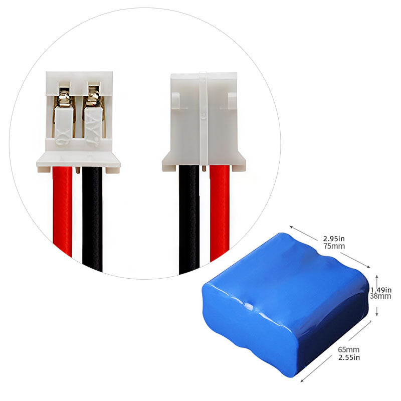 4S2P 18650 Li-ion Battery Pack 14.8V, 3000–6400mAh, Integrated PCM, Custom Cable & Connector Options