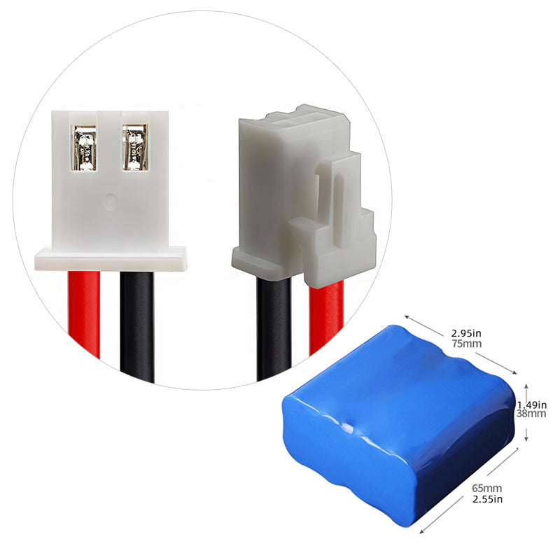 4S2P 18650 Li-ion Battery Pack 14.8V, 3000–6400mAh, Integrated PCM, Custom Cable & Connector Options