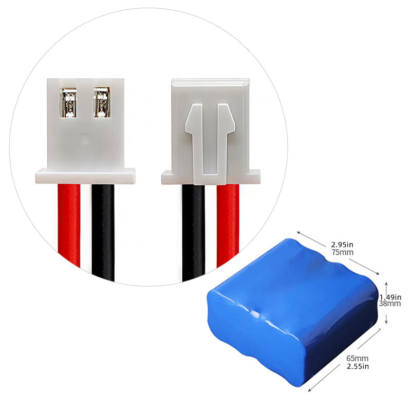 4S2P 18650 Li-ion Battery Pack 14.8V, 3000–6400mAh, Integrated PCM, Custom Cable & Connector Options