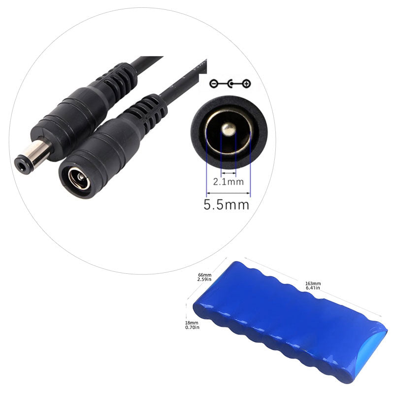 11.1V 7.8Ah Li-ion Battery Pack (3S3P 18650) for LED Lights/Router/DIY