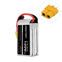 14.8V 4S 1350mAh 100C High-Discharge LiPo Battery (XT60) — Pro Power Pack for FPV Racing & Freestyle Quads