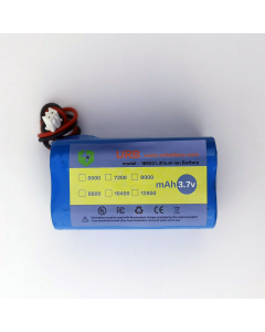 3.7V 6000 ~ 12800MAH 4P 18650 Lithium Battery Pack For Bluetooth headsets, wireless vacuum cleaners